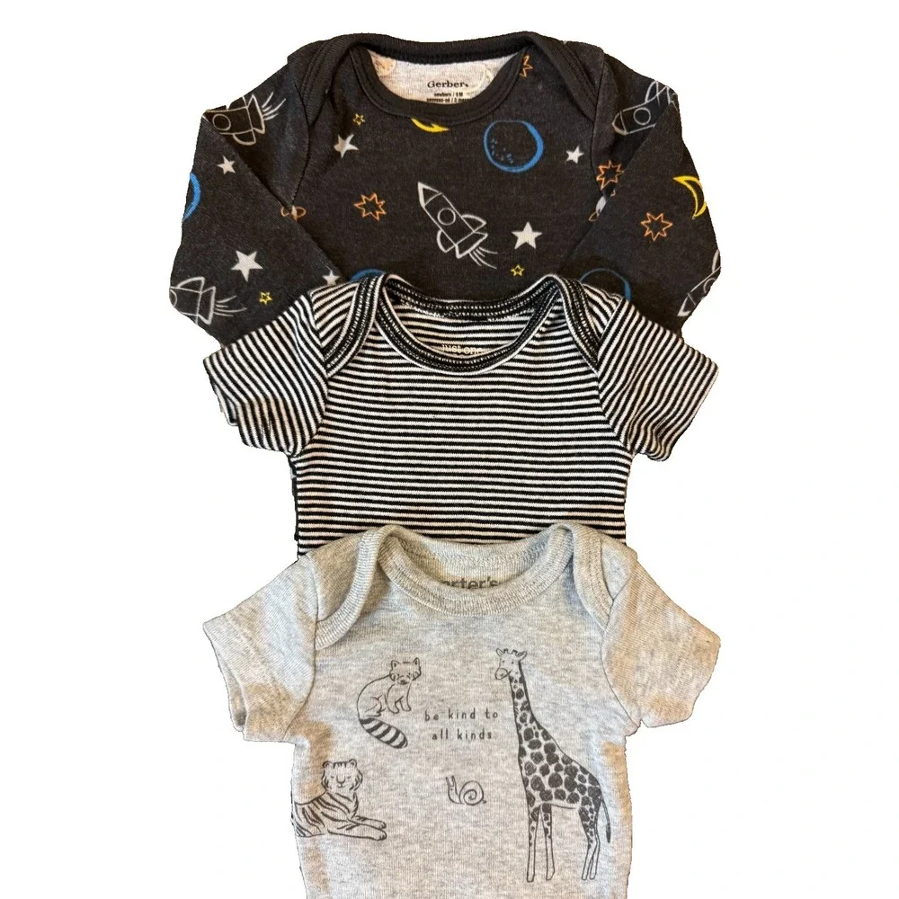 Baby Boy Preemie Bodysuits Tee Shirts Short Long Sleeved Clothes Lot‎ Be Kind